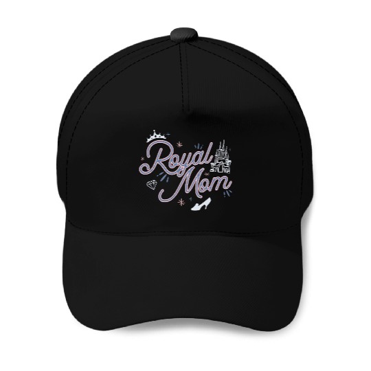 Disney Princess Royal Mom Script Baseball Caps