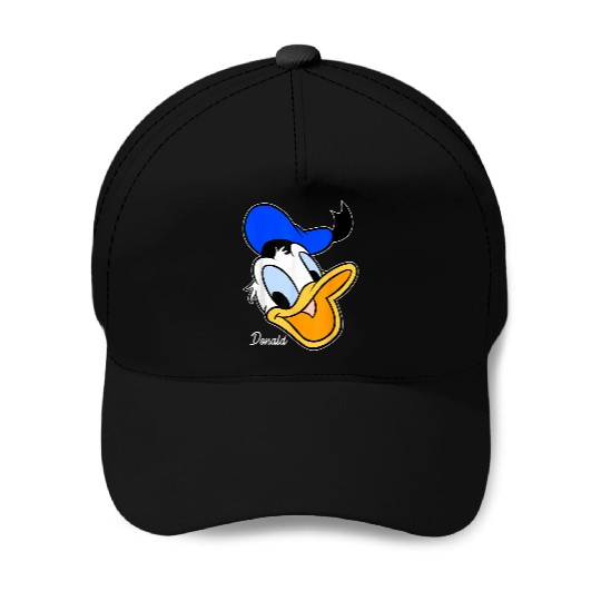 Disneyss Donald Duck Smiling Faces Portrait Baseball Caps