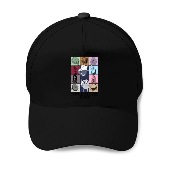 Adventure Time Eras Tour Poster (Black Print) 3074 Baseball Caps