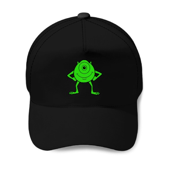 Disney Pixarss Monsters Inc. Mike Wazowski Cyclops Retro Baseball Caps