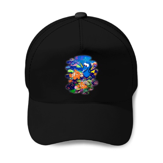 Disneyss Pixars Finding Dory Marlin Nemo Rainbow Reef Scene Baseball Caps