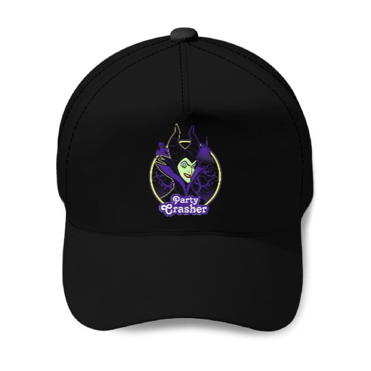 Disneyss Sleeping Beauty Maleficent Smiling Party Crasher Baseball Caps