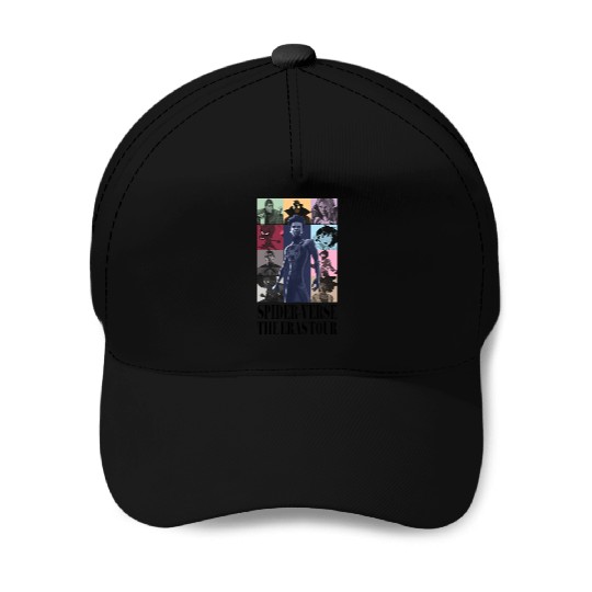 SpiderVerse Eras Tour with title Baseball Caps