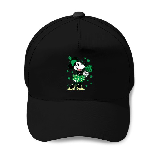 Disney Minnie Mouse Shamrock Bouquet St Patricks Baseball Caps