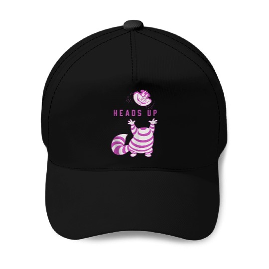 Disneyss Alice In Wonderland Cheshire Cat Heads Up Baseball Caps