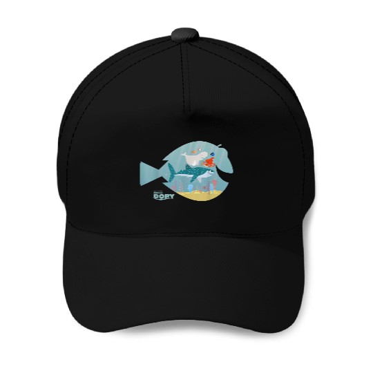 Disneyss Pixars Finding Dory Fish Frame Adventure Crew Logo Baseball Caps