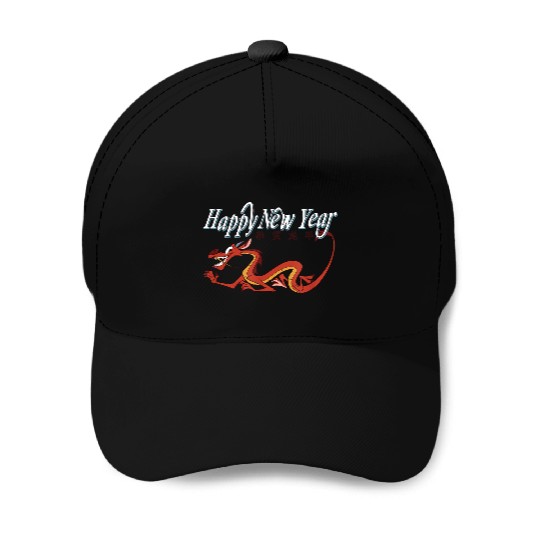 Disneyss Mulan Chinese New Years Happy New Year Mushu Logo Baseball Caps