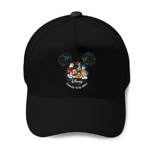 Disney Mickey Friends Fireworks Vacation Family Trip 2024 Baseball Caps