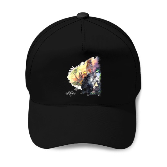 Disneyss Kingdom Hearts Characters Clock Tower Group shots Baseball Caps