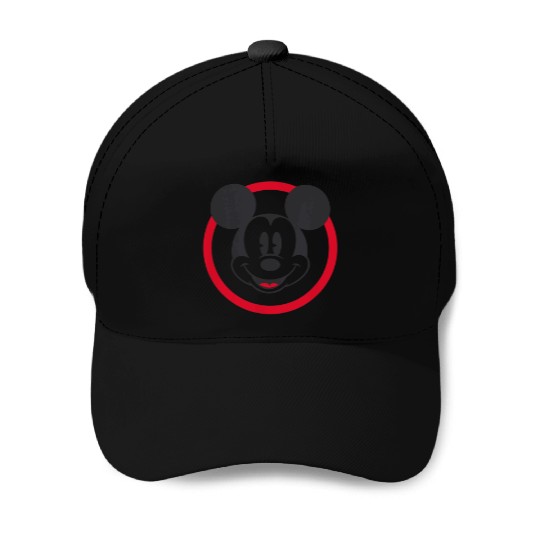 Amazon Essentials Disney Smiling Mickey In Red C Baseball Caps