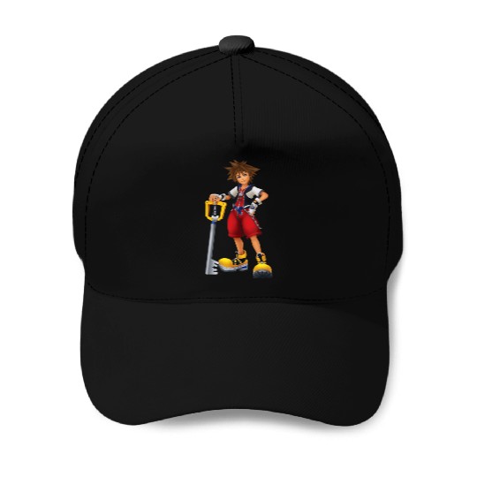 Disney Kingdom Hearts Sora Key Blade TShirt Baseball Caps