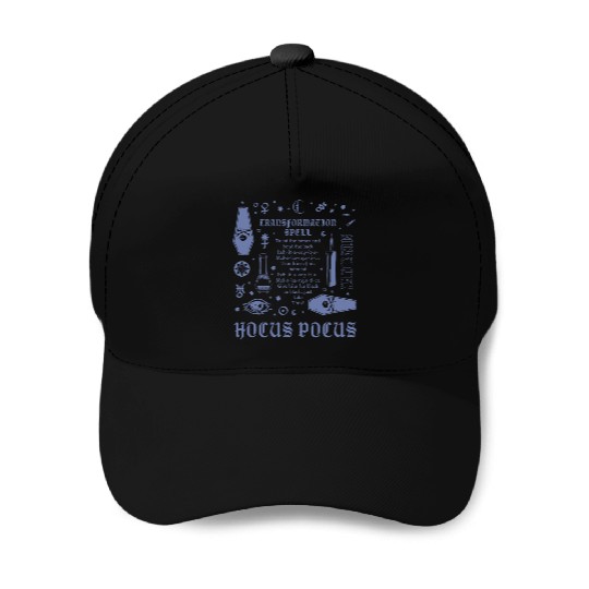 Disney Hocus Pocus Halloween Transformation Spell Recipe Baseball Caps