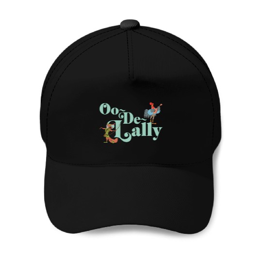 Disney Robin Hood Oo-De-Lally Iconic Quote Chest Text Logo Baseball Caps