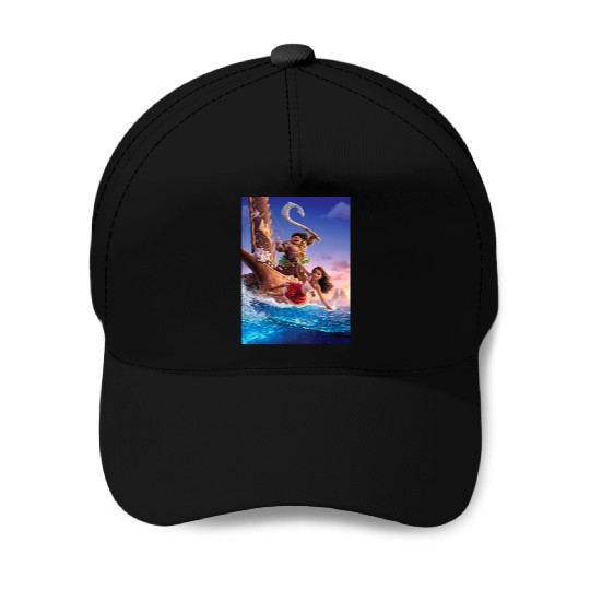 Disney Moana 2 Ocean Adventure  Movie Teaser Poster Baseball Caps