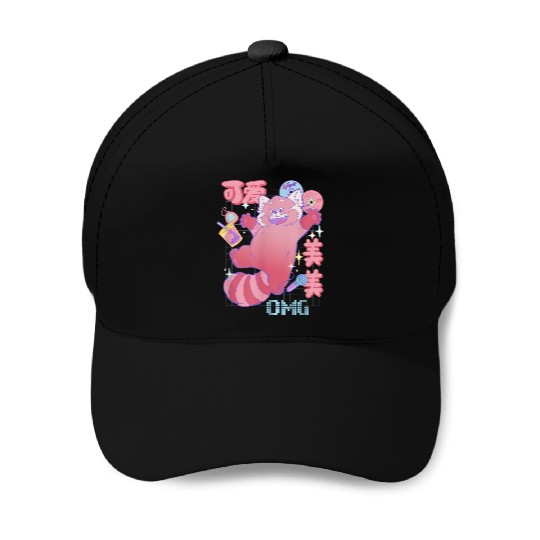 Disneyss Pixars Turning Red Mei Omg Kanji Baseball Caps
