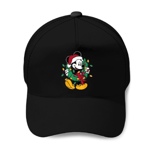 Disney Mickey Mouse Christmas Lights Baseball Caps