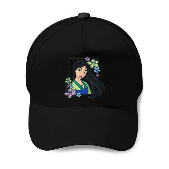 Disney Princess Mulan Flowers Baseball Caps