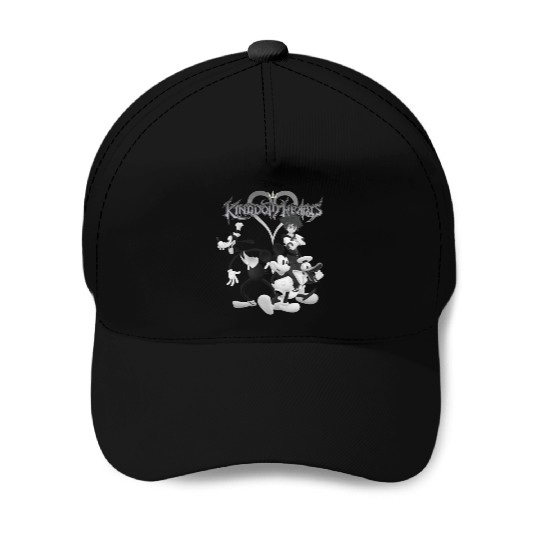 Disney Kingdom Hearts B W Sora Disney Crew Baseball Caps
