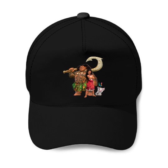 Disney Moana 2 Maui Pua Heihei Ready For A New Adventure Baseball Caps