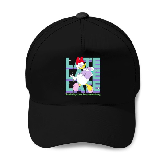 Disney Daisy Duck Probably Late for Something Funny Baseball Caps