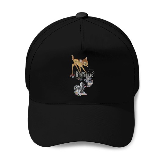 Disney Bambi Group Shot Title Logo Baseball Caps
