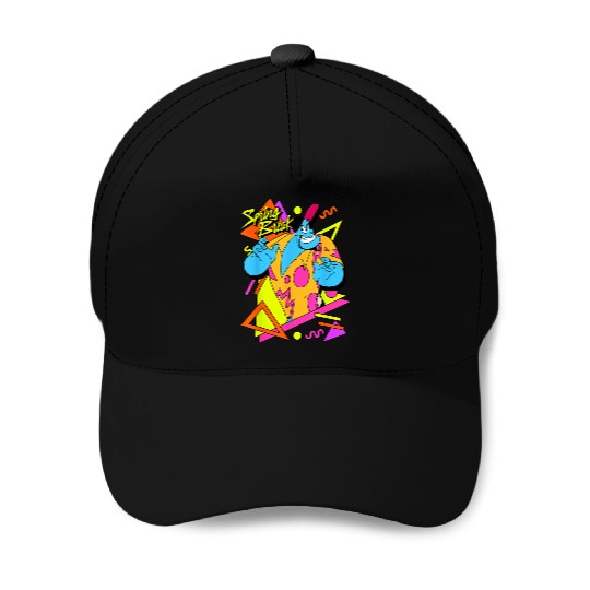 Disney Aladdin Genie Retro 90s Style Poster Baseball Caps