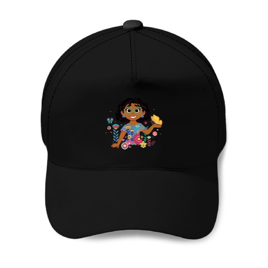 Disney Encanto Mirabel Spring Easter Butterflies and Flowers Baseball Caps