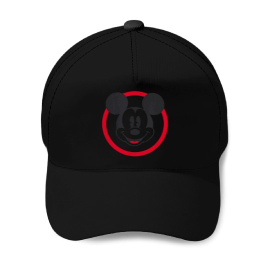 Amazon Essentials Disney Smiling Mickey In Red C Baseball Caps