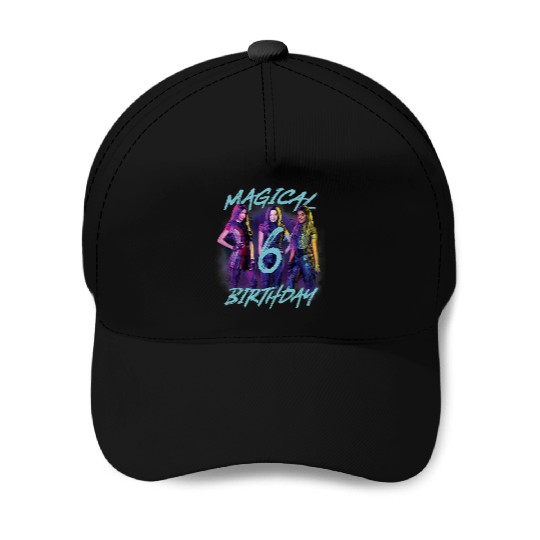 Disney Descendants 3 Magical 6th Birthday Group Poster Baseball Caps