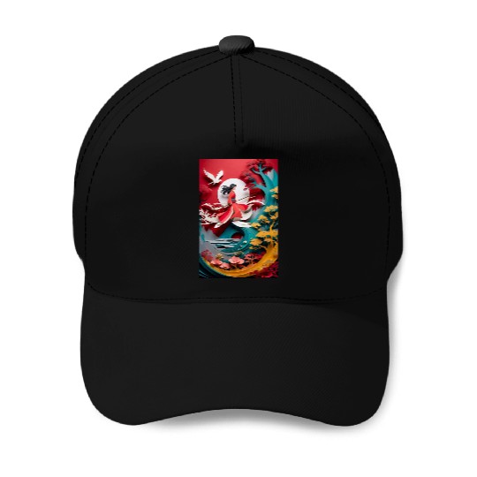 Chibi Bolin Sticker: Disney Mulan Anime Mushu, Mulan and Mushu Baseball Caps