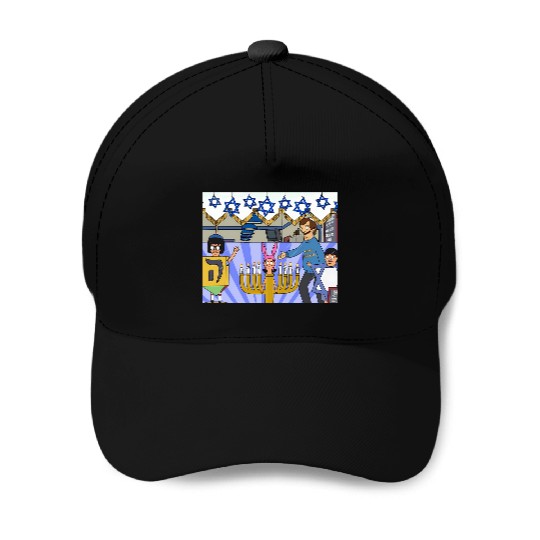 BobS Burgers Says Happy Hanukkah Baseball Caps