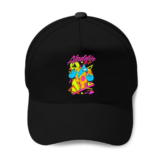 Disney Aladdin Genie Retro Abstract 90's Print Graphic Baseball Caps