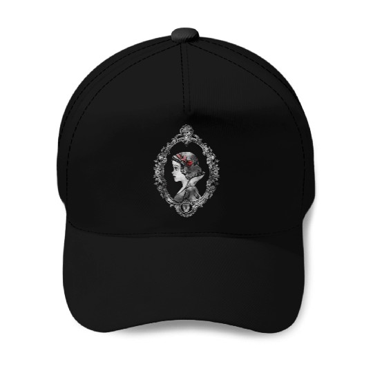 Disney Snow White Framed Side Profile Faded Portrait Baseball Caps