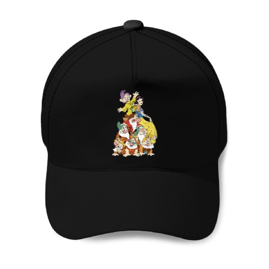 Disney Snow White Seven Dwarf Stack Graphic Baseball Caps