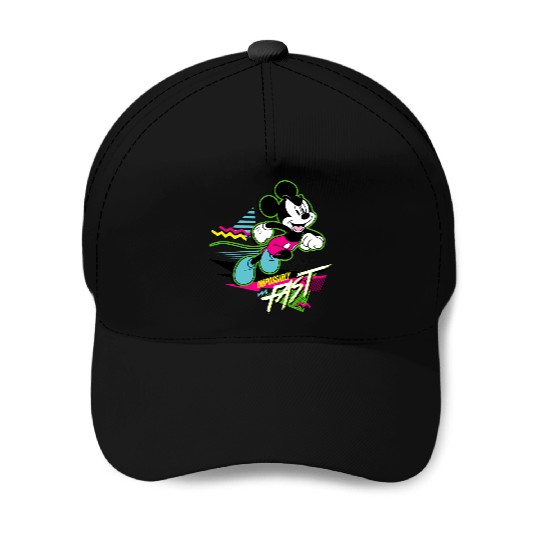 Disney Mickey Mouse Impossibly Fast 90s Retro Baseball Caps