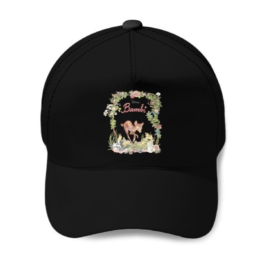 Disney Bambi Floral Portrait Baseball Caps