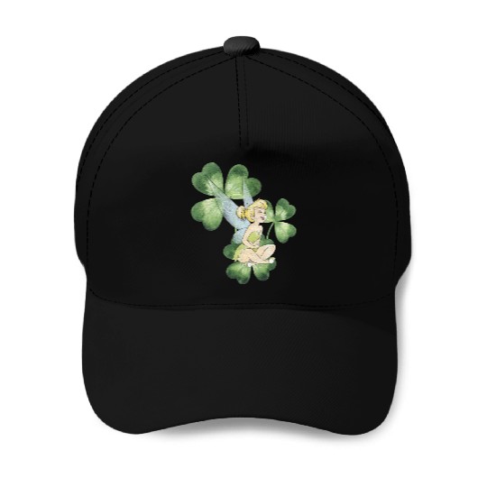 Disney Peter Pan St. Patrick's Day Tinker Bell Clover Retro Long Sleeve Baseball Caps