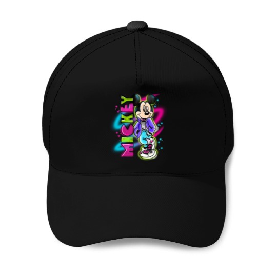 Disneyss Mickey Mouse Airbrush Baseball Caps