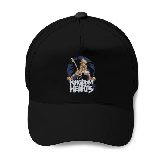 Disney Kingdom Hearts Sora Warrior Stance Graffiti Vintage Baseball Caps