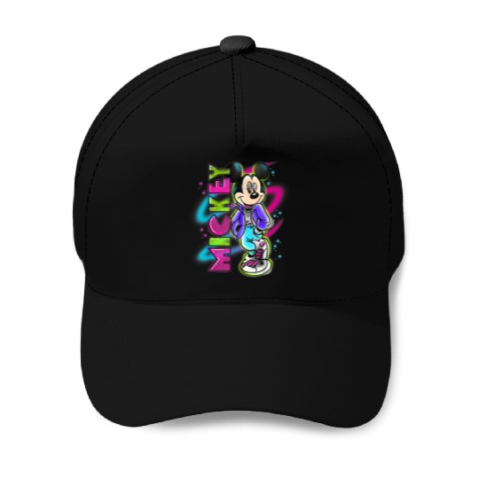 Disneyss Mickey Mouse Airbrush Baseball Caps