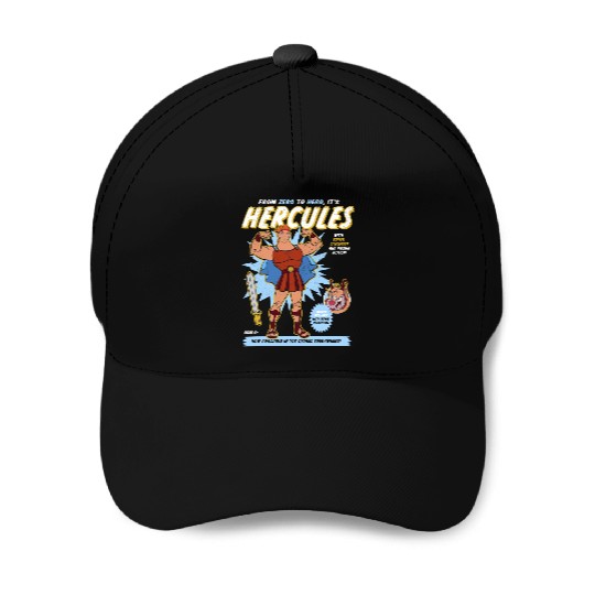 Vintage Disney Hercules Action Figure Poster Baseball Caps