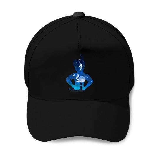 Disneyss Peter Pan Midnight London Flight Silhouette Fill Baseball Caps