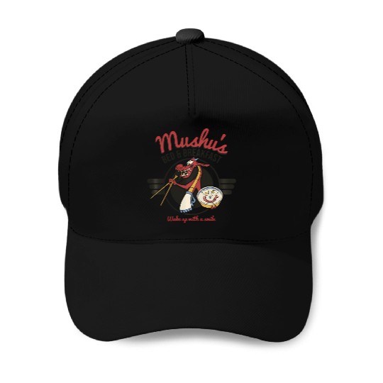 Disney Mulan Mushu'S Bed Breakfast Poster Baseball Caps