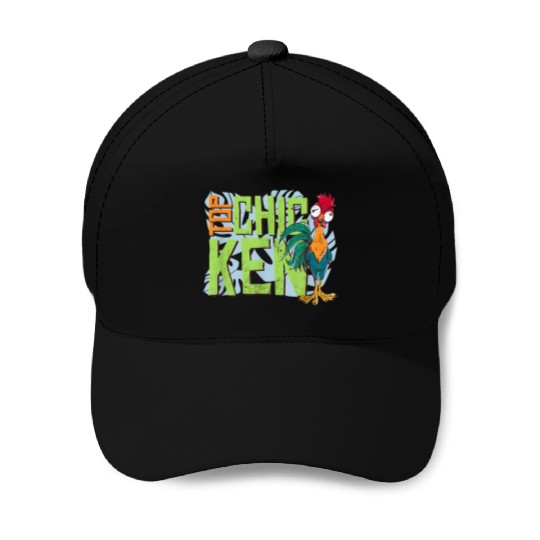 Disneyss Moana 2 Hei Hei Top Chicken Tropical Panel Baseball Caps