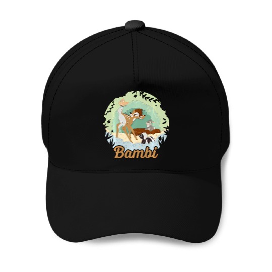 Disney Bambi Thumper And Flower Paper Cut Portrait Baseball Caps