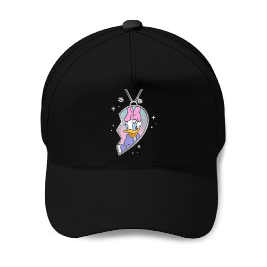 Disneyss Bff Best Friends Matching Heart Necklace Daisy Duck Baseball Caps