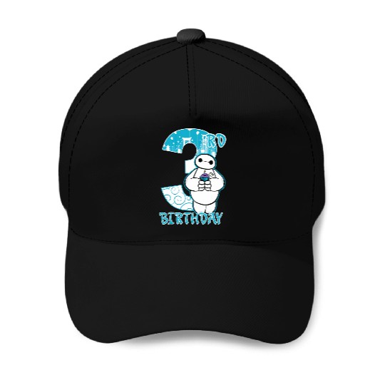 Disney Big Hero 6 Baymax 3rd Birthday Cupcake Portrait Baseball Caps