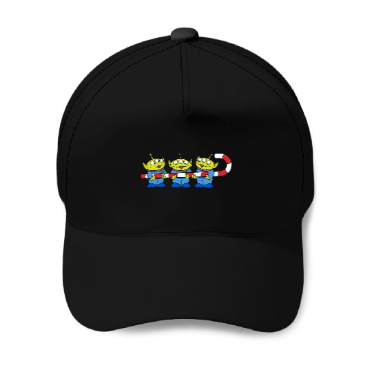 Disneys Pixars toy story aliens candy cane christmas Baseball Caps