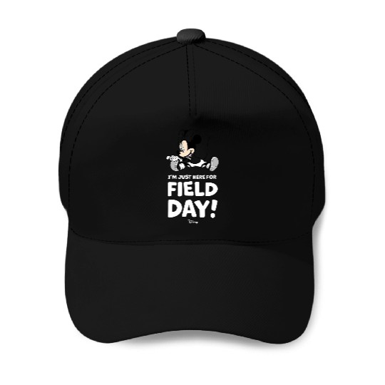 Disney Mickey Just Here For Field Day Baseball Caps