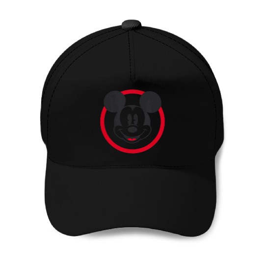 Amazon Essentials Disney Smiling Mickey In Red C Baseball Caps